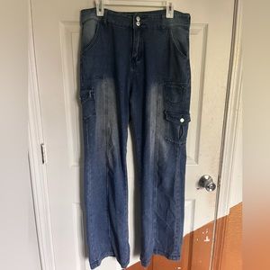 Y2K Acid-Washed Jeans